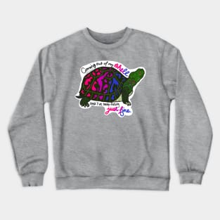 Bisexual Pride Turtle Crewneck Sweatshirt